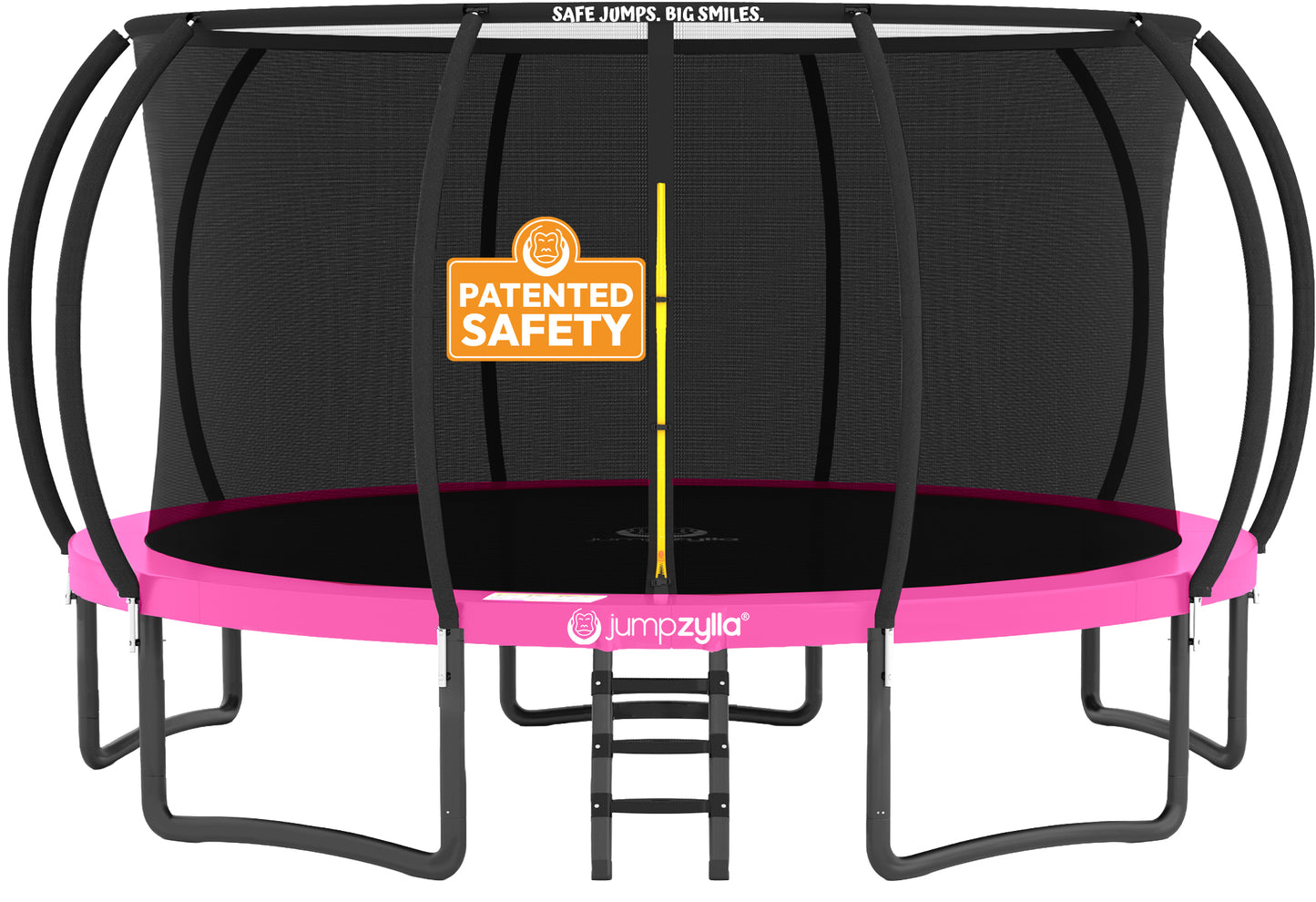 Jumpzylla 15FT Trampoline with Enclosure & Double Color Pad Cover