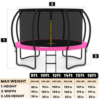 Thumbnail for Jumpzylla 10FT Trampoline with Enclosure & Double Color Pad Cover Enclosure