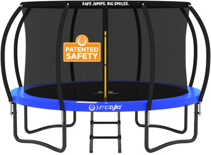 Jumpzylla 10FT Trampoline with Enclosure & Double Color Pad Cover