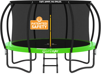 Jumpzylla 12FT Trampoline with Enclosure Double Color Pad Cover