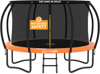 Jumpzylla 10FT Trampoline with Enclosure & Double Color Pad Cover