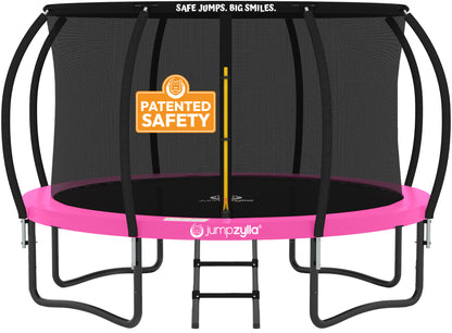 Jumpzylla 10FT Trampoline with Enclosure & Double Color Pad Cover