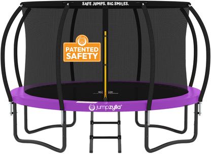 Jumpzylla 10FT Trampoline with Enclosure & Double Color Pad Cover