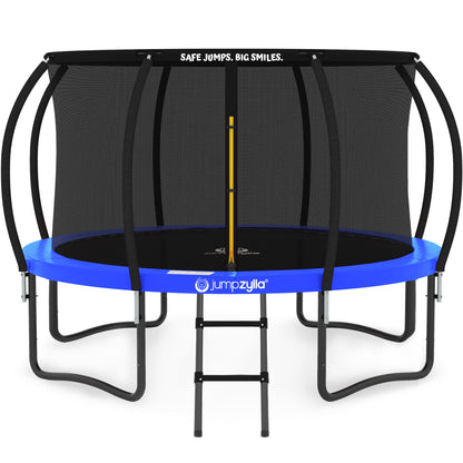 Jumpzylla 14FT Trampoline with Enclosure & Double Color Pad Cover
