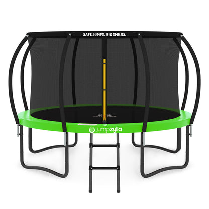 Jumpzylla 10FT Trampoline with Enclosure & Double Color Pad Cover