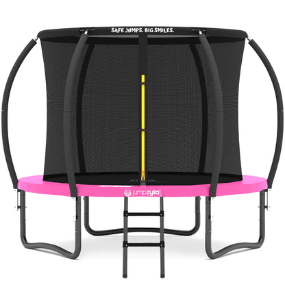 Jumpzylla 8FT Trampoline with Enclosure & Double Color Pad Cover