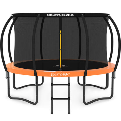 Jumpzylla 14FT Trampoline with Enclosure & Double Color Pad Cover