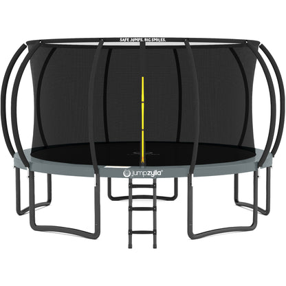 Jumpzylla 15FT Trampoline with Enclosure & Double Color Pad Cover