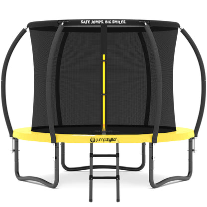 Jumpzylla 8FT Trampoline with Enclosure & Double Color Pad Cover
