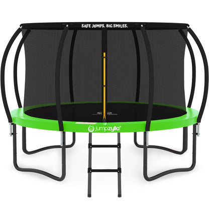 Jumpzylla 14FT Trampoline with Enclosure & Double Color Pad Cover