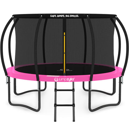 Jumpzylla 14FT Trampoline with Enclosure & Double Color Pad Cover