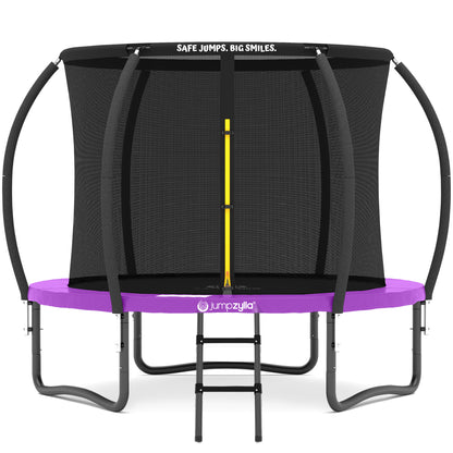 Jumpzylla 8FT Trampoline with Enclosure & Double Color Pad Cover