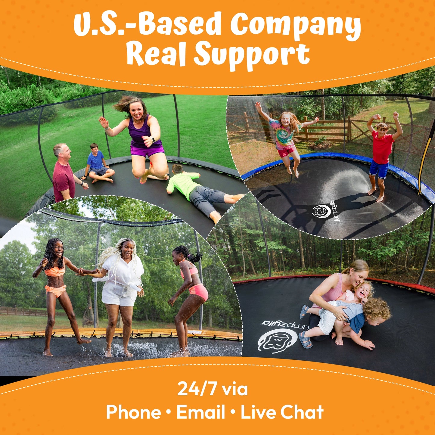 Jumpzylla Premium Trampoline with Extra Protection | ASTM Safety Certified