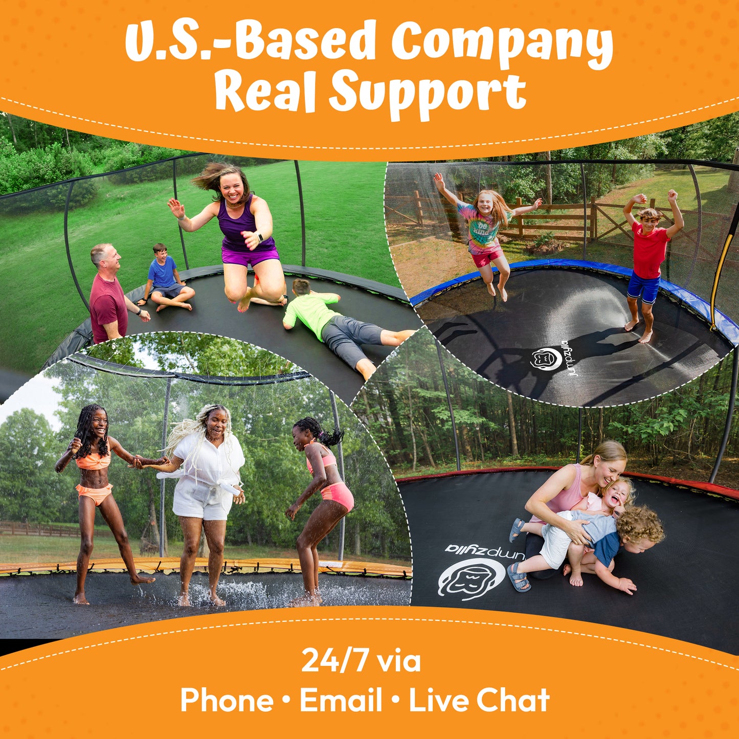 Jumpzylla 10FT Trampoline with Enclosure & Double Color Pad Cover