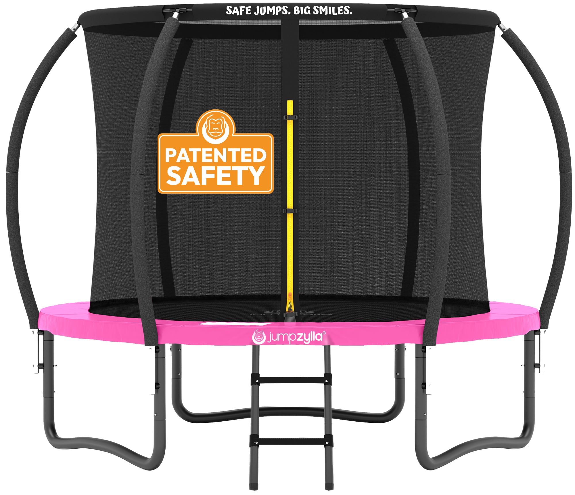 Jumpzylla 8FT Trampoline with Enclosure & Double Color Pad Cover