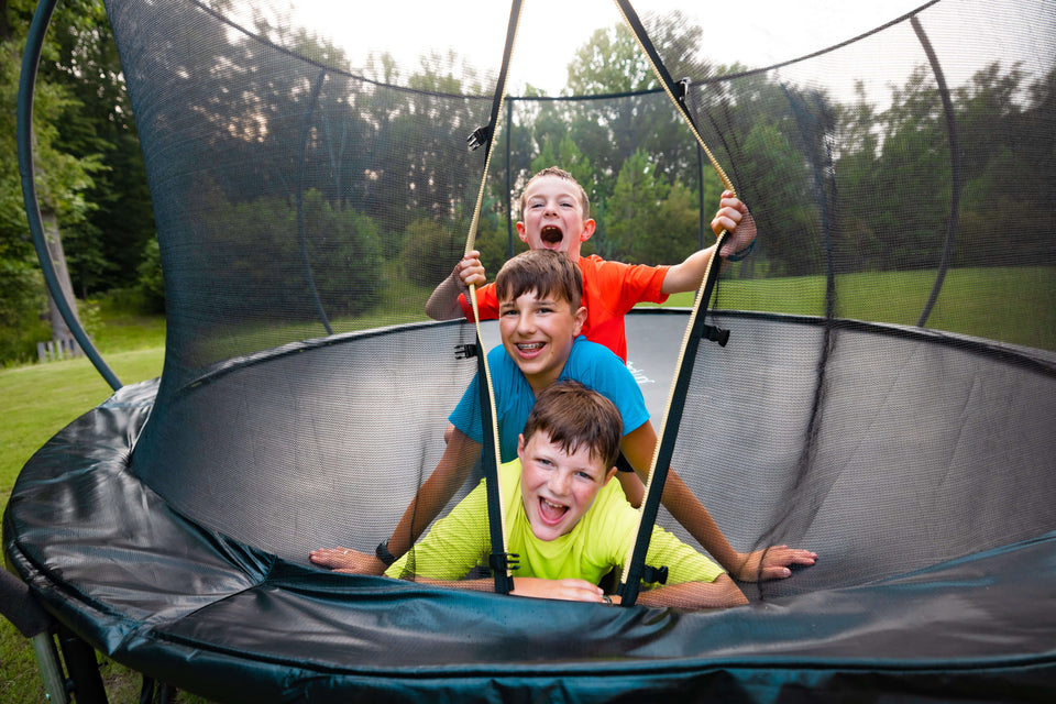 Kids 8ft trampoline best sale