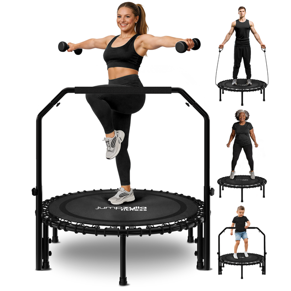 Rebounder Fitness Trampoline With Bungee Cords | ASTM Certified