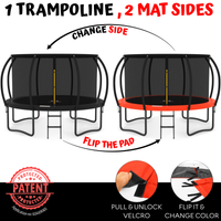 Thumbnail for Jumpzylla 8FT Trampoline with Enclosure & Double Color Pad Cover