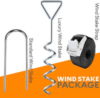 Thumbnail for Jumpzylla Trampoline Wind Stakes - Heavy-Duty Anchor Kit for Trampolines
