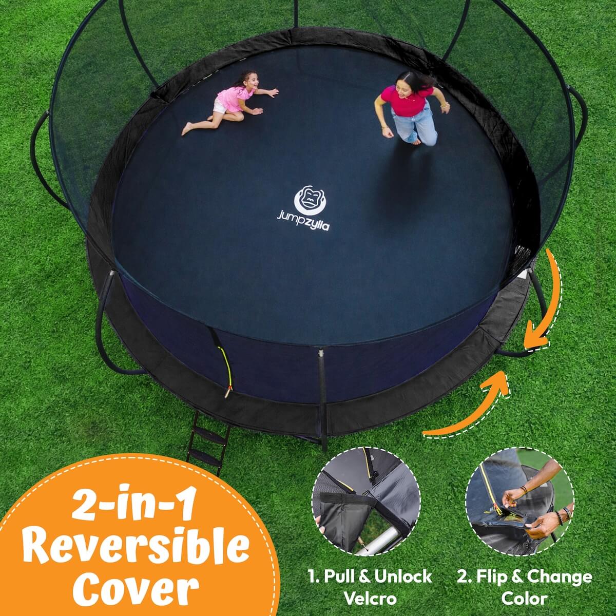 Jumpzylla Premium 8ft Trampoline with Extra Protection | ASTM Safety Certified