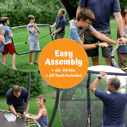 Jumpzylla Premium 14ft Trampoline with Extra Protection | ASTM Safety Certified