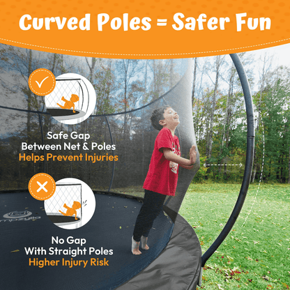 Jumpzylla Premium 14ft Trampoline with Extra Protection | ASTM Safety Certified