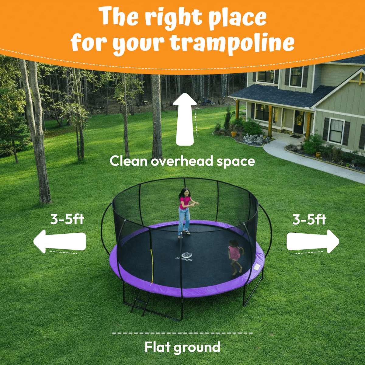 Jumpzylla Premium 14ft Trampoline with Extra Protection | ASTM Safety Certified
