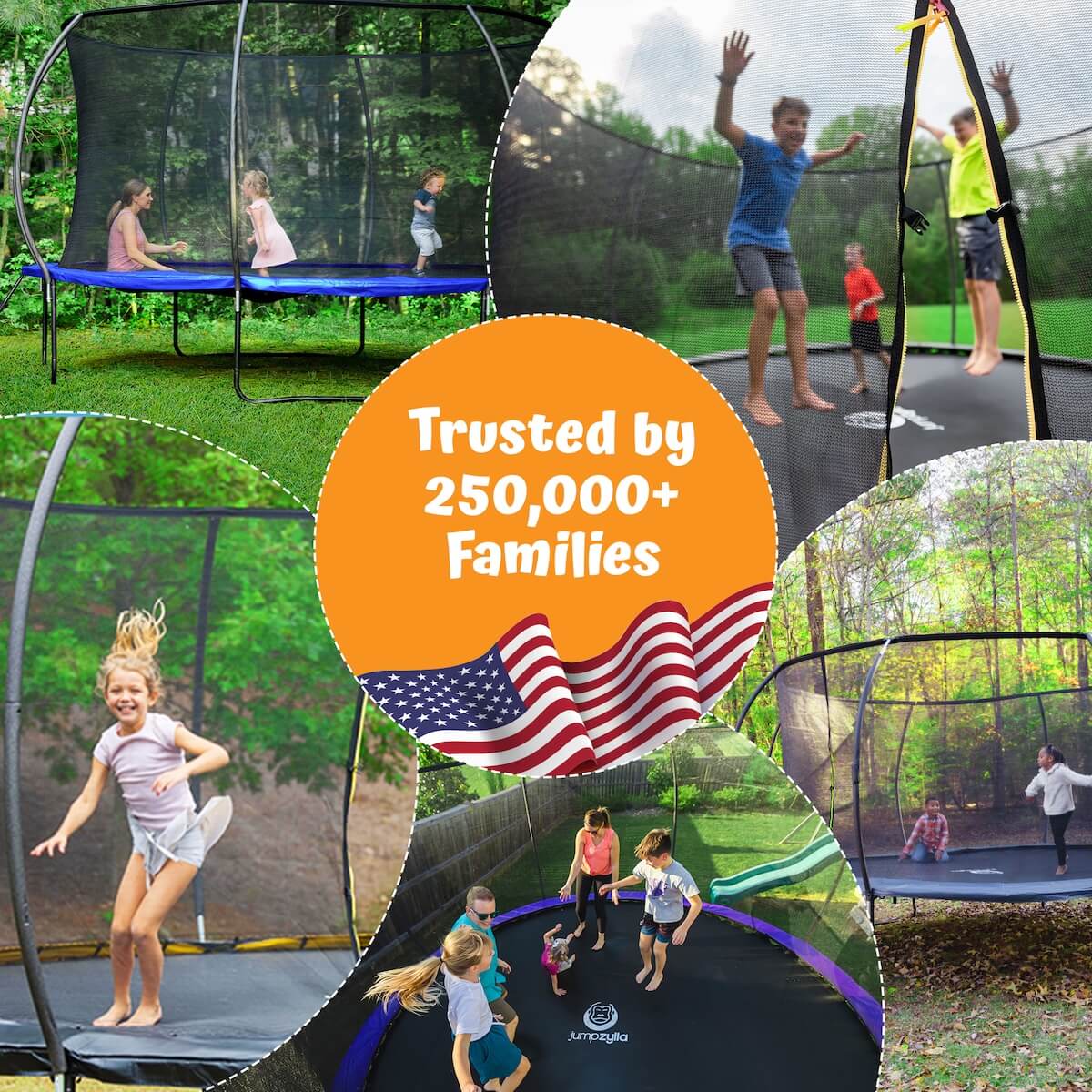 Jumpzylla Premium 8ft Trampoline with Extra Protection | ASTM Safety Certified