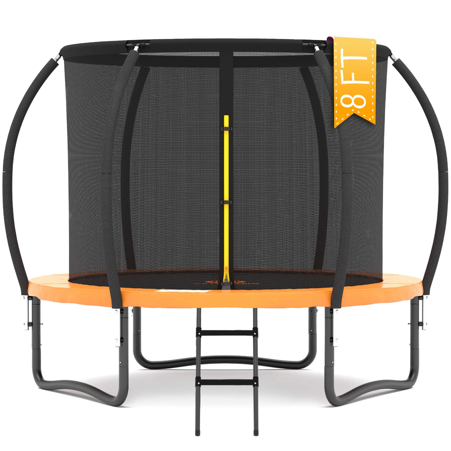 Jumpzylla 8FT Trampoline with Enclosure & Double Color Pad Cover
