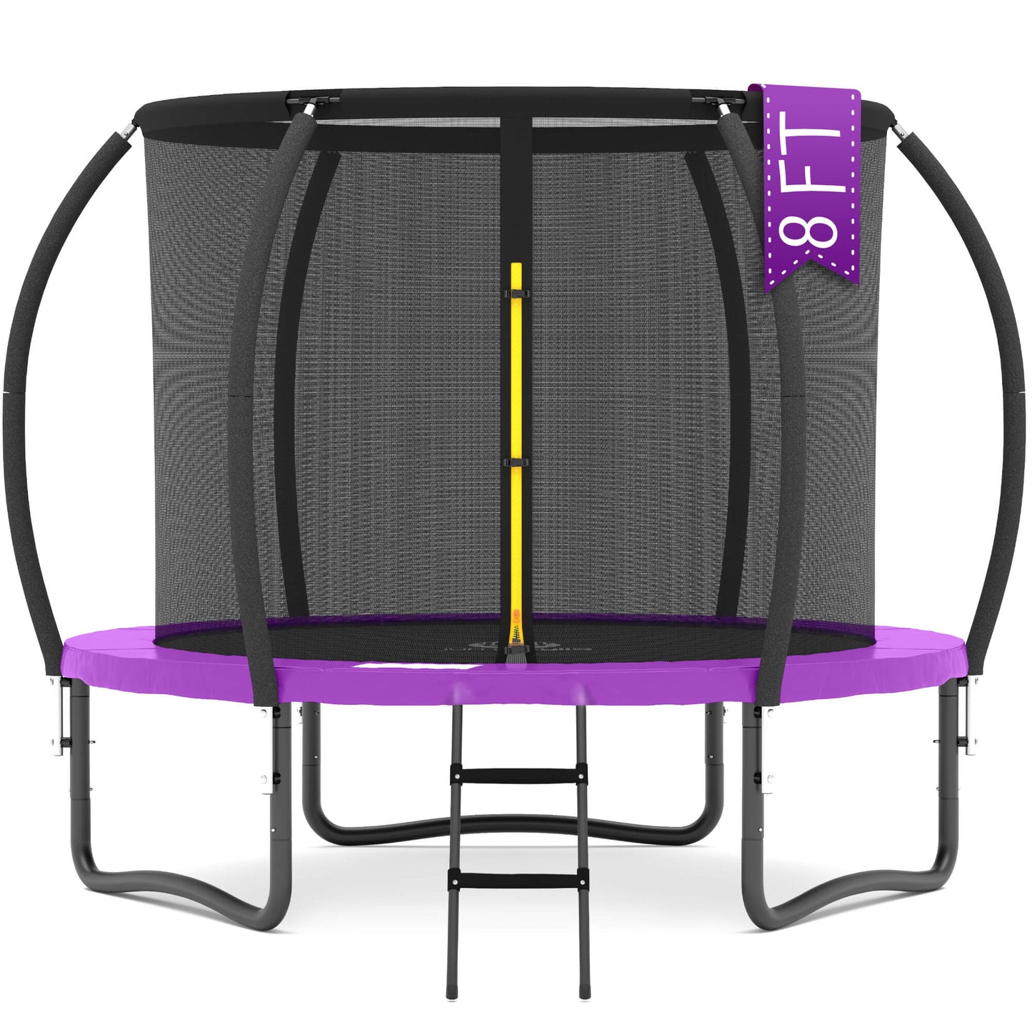 Jumpzylla 8FT Trampoline with Enclosure & Double Color Pad Cover