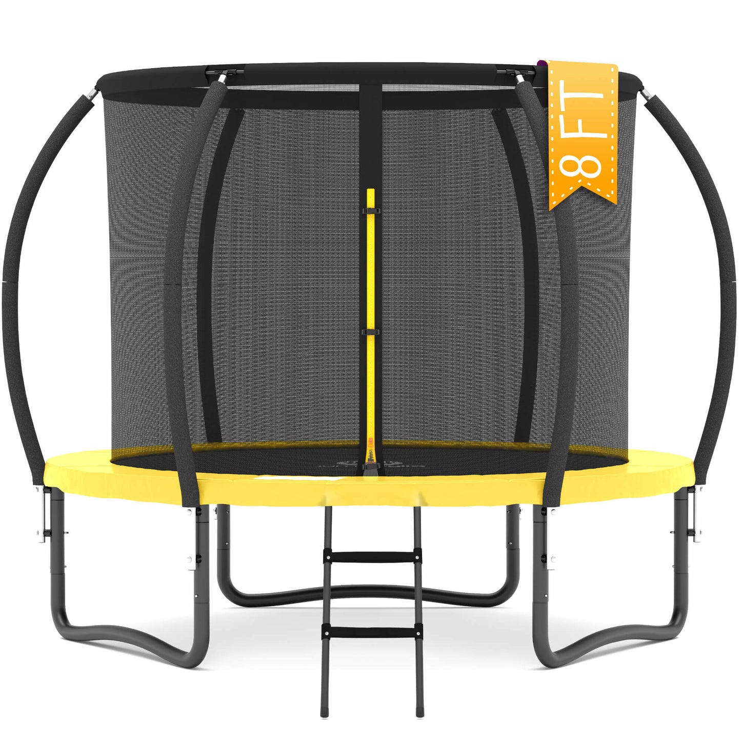 Jumpzylla 8FT Trampoline with Enclosure & Double Color Pad Cover