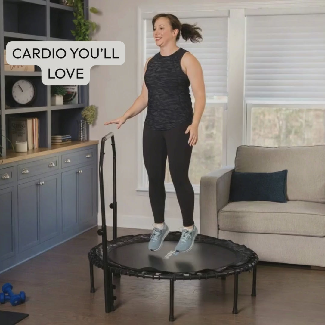 Rebounder Fitness Trampoline With Bungee Cords | ASTM Certified